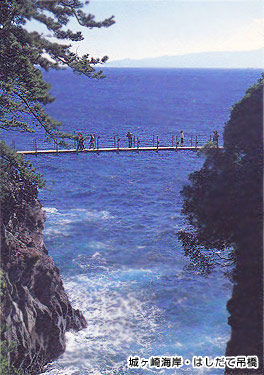 城ヶ崎海岸・はしだて吊橋画像